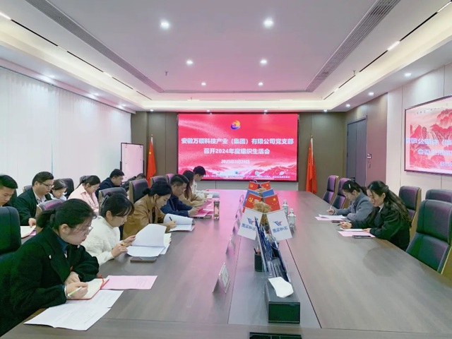 以党建促发展 凝心聚力谱新篇丨万硕集团党支部召开2024年度组织生活会